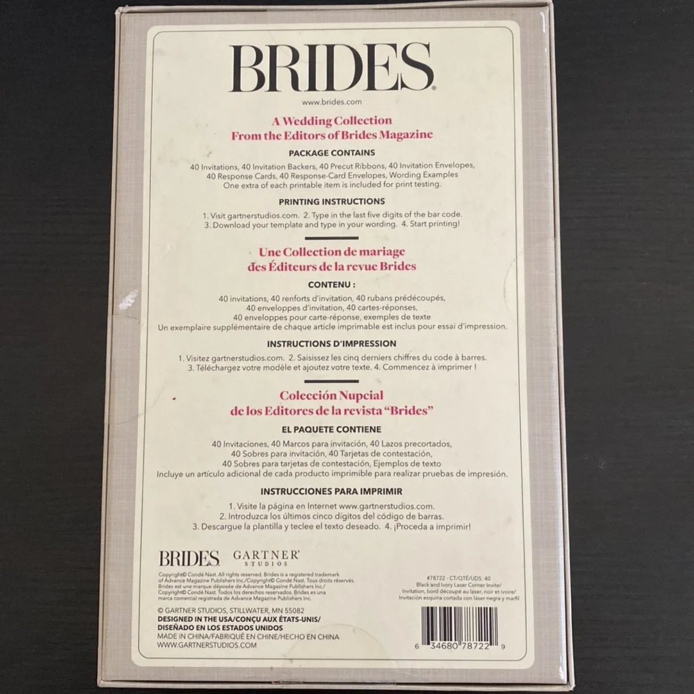 Printable Wedding Invitation Box